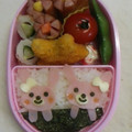 あまーぼ's cooksnap of when they made 幼稚園 キャラ弁♡うさぎ 簡単 お弁当.