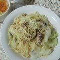 こころんくるみん's cooksnap of when they made さば缶でペペロンチーノ.