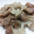 うーれい's cooksnap of when they made 簡単！豚バラとレンコンの甘辛炒め.