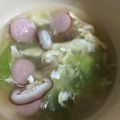じじばばな私's cooksnap of when they made レタスのかき玉スープ♡簡単.