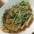 月読☆'s cooksnap of when they made 水菜と油揚げのさっと炒め❀.