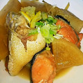 ユーロン's cooksnap of when they made ◆鮭のあらと大根の甘うま煮♪.