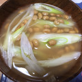 バイク輪業's cooksnap of when they made 簡単！ネギまみれ納豆汁.