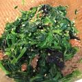 aminyon's cooksnap of when they made ほうれん草と海苔の中華おひたし.