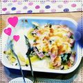 うる♪'s cooksnap of when they made ＊簡単＊ポテト&ベーコンのマヨチーズ焼き.