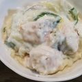 mufuron's cooksnap of when they made 鮭とカブと白菜のチーズホットミルク煮.