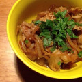 momo＿co's cooksnap of when they made はじめて！生姜焼き風の豚丼.