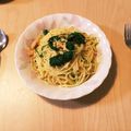 aewea's cooksnap of when they made 一人分 サバ缶と水菜のパスタ.