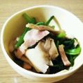 ﾏﾃｨｺ's cooksnap of when they made ほうれん草、舞茸、ベーコンのガリバタ炒め.