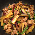 ねむねむ♪'s cooksnap of when they made さつまいもと豚バラの中華炒め.