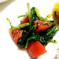 賢くんママ's cooksnap of when they made ほうれん草とトマトの黒の胡麻和え.
