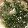クックQXCOV0☆'s cooksnap of when they made 材料はたったの3つ！春菊の豆乳スープ.