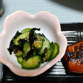 クック6SAB63☆'s cooksnap of when they made 簡単！きゅうりとわかめの酢の物.