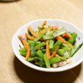 ガメコ's cooksnap of when they made アスパラ菜とベーコンの炒め物♪.