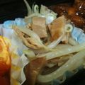 めかにか's cooksnap of when they made 焼豚入りのもやしナムル～お中元消費に～.