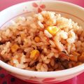 塩豆大福大好き's cooksnap of when they made 隠し味入りだょ帆立とコーンの炊き込みご飯.