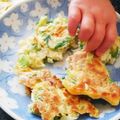 まりこママ☆'s cooksnap of when they made 離乳食後期☆ふわとろ納豆お好み焼き.