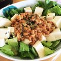 slgirl's cooksnap of when they made 納豆とお豆腐のさっぱりスタミナサラダ!.