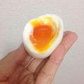 kanaんちのごはん's cooksnap of when they made 超簡単❤︎若干⁉︎半熟ゆで卵.