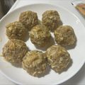くまノン兵衛's cooksnap of when they made レンジ3分♡えのき＆鶏♡皮なしシュウマイ.
