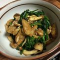 うまいぞー！'s cooksnap of when they made ★簡単★小松菜・しめじ・油揚げの和え物.