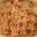 ちぃは's cooksnap of when they made 玄米炒飯☀ごぼうとねぎのチャーハン.
