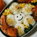 eiyoushi's cooksnap of when they made お弁当に♪お花のひとくちおにぎり.