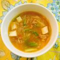 クックUB0Y50☆'s cooksnap of when they made 5分でもう1品★スンドゥブ風ピリ辛スープ.