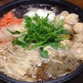 merry☆☆'s cooksnap of when they made せりと鶏団子の鍋.