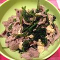 はじめての一人暮らし's cooksnap of when they made 豚肉とほうれん草と卵の中華風炒め♩.