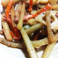 ヨッチこ's cooksnap of when they made がっつり主菜なきんぴらごぼう.