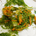 しのばぁたん's cooksnap of when they made ☆人参の葉でサクサクかき揚げ☆.