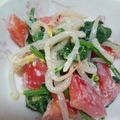 クック2RSOR0☆'s cooksnap of when they made 簡単副菜☆ほうれん草とトマトのマヨ和え.