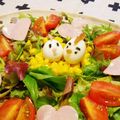 キュッカ's cooksnap of when they made ウズラの卵サラダでラブラブにわとりさん.