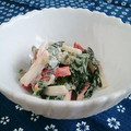 ｍａｒｉ♪'s cooksnap of when they made ✿ワカメとカニかまの❀梅マヨ✿和え.