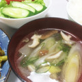 ume23's cooksnap of when they made しいたけと長ネギの中華スープ.
