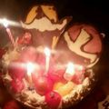 なな1010's cooksnap of when they made ニンニンジャー♡キャラケーキ.