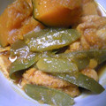 J・0505's cooksnap of when they made 南瓜と油揚げの煮物.