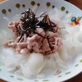 特効侍's cooksnap of when they made 豚肉とひらひら大根の冷しゃぶ♪.