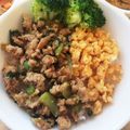 碧乃ママ☆'s cooksnap of when they made 鶏そぼろの三色丼♪.