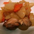 ゆきにゃんこ。's cooksnap of when they made 鶏ももと大根の照り煮.