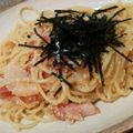 いーうん's cooksnap of when they made 明太子パスタにベーコンプラス！.