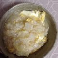 クックANLLO1☆'s cooksnap of when they made 白菜と干し椎茸のほんのり甘い卵がゆ.