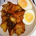 まろとまぐろ's cooksnap of when they made 手羽元とじゃがいものこってり甘辛煮♡.