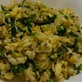 essen10's cooksnap of when they made 大根葉としらすの簡単チャーハン.