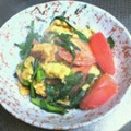 irunon's cooksnap of when they made 3分でもう1品✿ニラ玉トマトのさっと炒め.