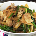 鶏肉大好きmichy's cooksnap of when they made ニンニクの芽と豚肉の炒め.