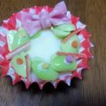 ☆ﾐこたまま☆ﾐ's cooksnap of when they made クリスマス☆キャラ弁に♪枝豆でリース.