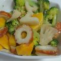 yuk☆rin's cooksnap of when they made ちくわと焼き根菜のごまだれサラダ.