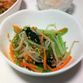 へろりーな's cooksnap of when they made もやしと小松菜のごま酢あえ.